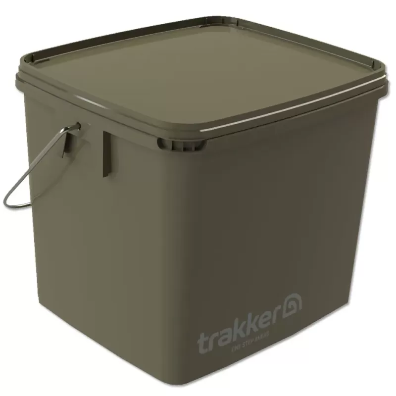 Trakker 13L Olive Square Container<Pike / Predator Buckets & Riddles