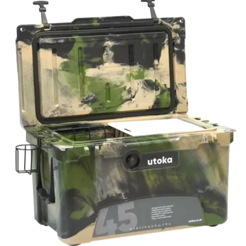 Utoka 45 Camo Cooler Fishing Box<Carp Luggage