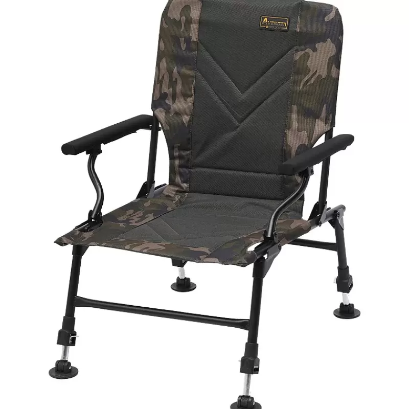 Prologic Avenger Relax Camo Fishing Chair with Armrests & Covers<Carp Chairs