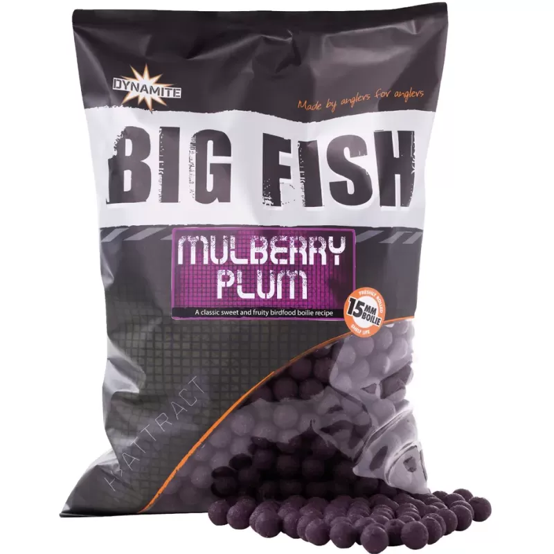 Dynamite Baits Big Fish Mulberry Plum Boilies<Carp Bait & Additives