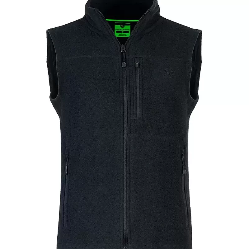 Korda Black Le Fishing Fleece Gilet<Carp Clothing