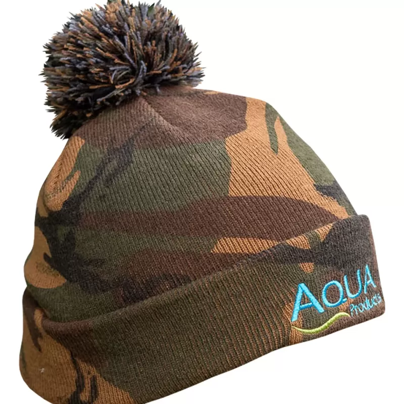 Aqua Camo Bobble Fishing Hat<Carp Clothing