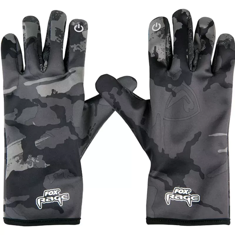 Fox Rage Camo Thermal Fishing Gloves<Pike / Predator Clothing
