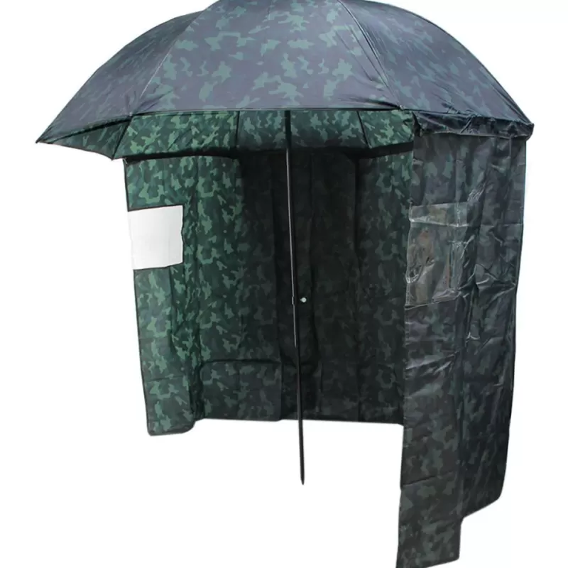 NGT Camo Umbrella with Sides 45"<Carp Umbrellas