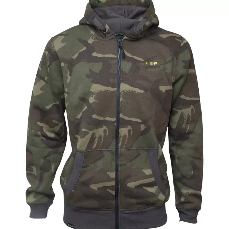 ESP Camo Zipped Fishing Hoodie<Carp Clothing