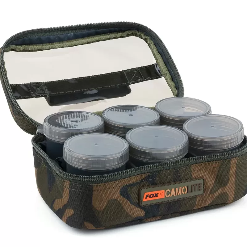 Fox Camolite 8 Glug Pot Case<Carp Bait Making Equipment