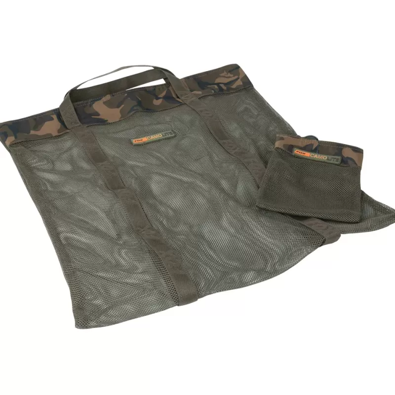 Fox Camolite Air Dry Bag + Hookbait Bag<Carp Bait Making Equipment