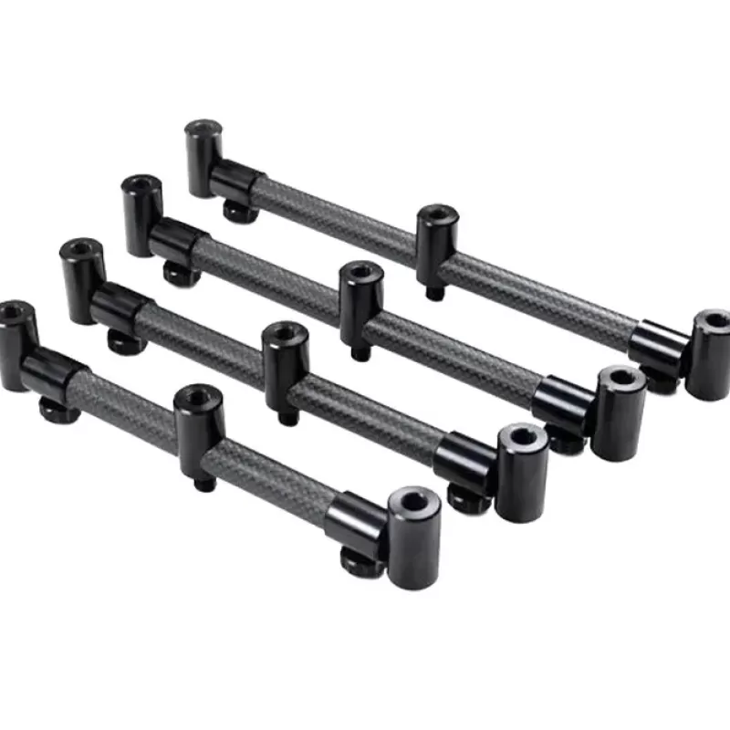 Century Carbon Stealth Chunky Adjustable 3 Rod Fishing Buzz Bars<Carp Rod Support