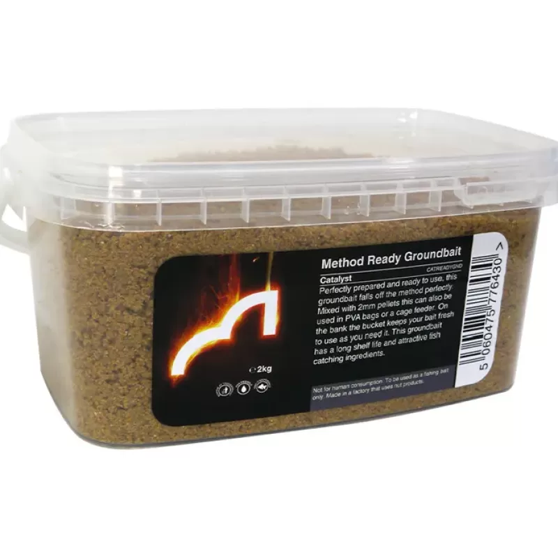 Spotted Fin Catalyst Method Ready Groundbait With Pellet Mix 2kg<Coarse & Match Bait & Additives