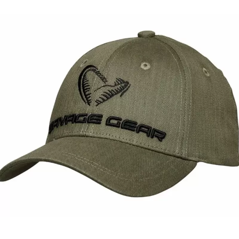 Savage Gear Catch Olive Green Melange Fishing Cap<Pike / Predator Clothing