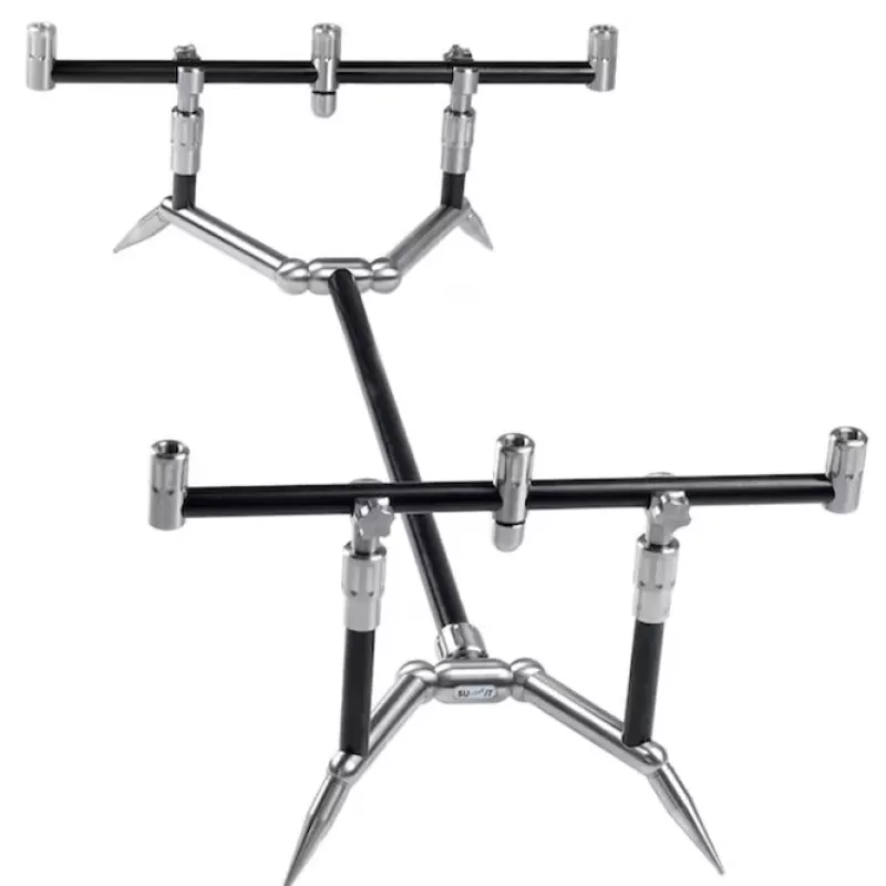 Summit Tackle CB Colosseum Low Profile 3 Rod Pod Fixed 11 & 12 Inch Kit<Carp Rod Pods
