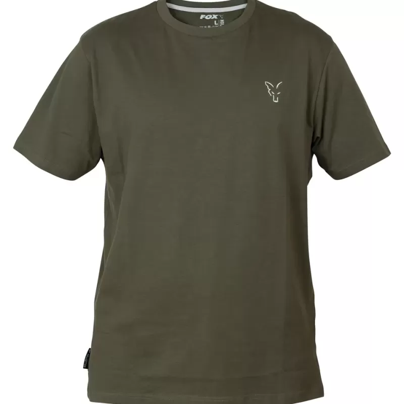 Fox Collection Green Silver Fishing T-Shirt<Carp Clothing