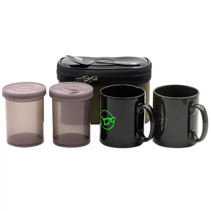 Korda Compac 2 Piece Fishing Tea Set<Carp Cooking Equipment