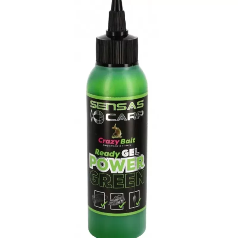 Sensas Crazy Bait Crazy Gel Power Green 115ml<Coarse & Match Bait & Additives