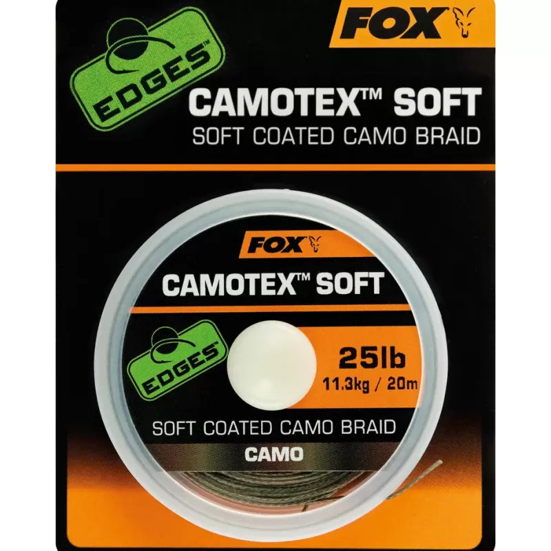 Fox Edges Camotex Soft 20m<Carp Line