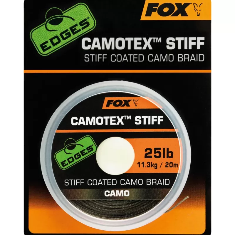Fox Edges Camotex Stiff 20m<Carp Line