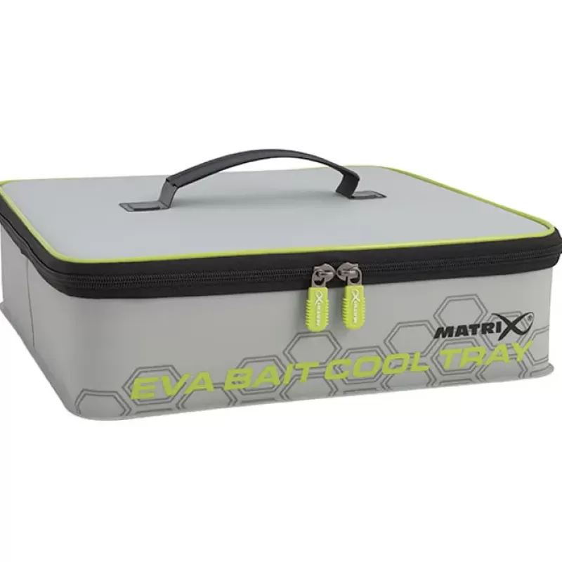 Matrix EVA Fishing Bait Cooler Tray Light Grey Inc 4 Tubs<Coarse & Match Luggage