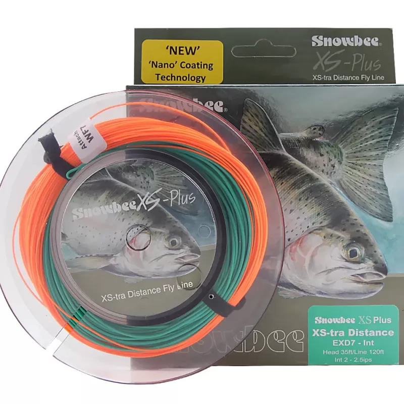 Snowbee EXD Intermediate Line Kelly Green Orange<Fly Fly Lines