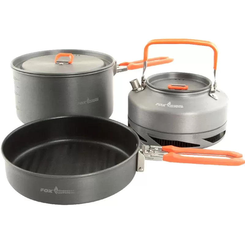 Fox Fishing Cookware Set - Medium (3-Piece)<Pike / Predator Cooking Equipment