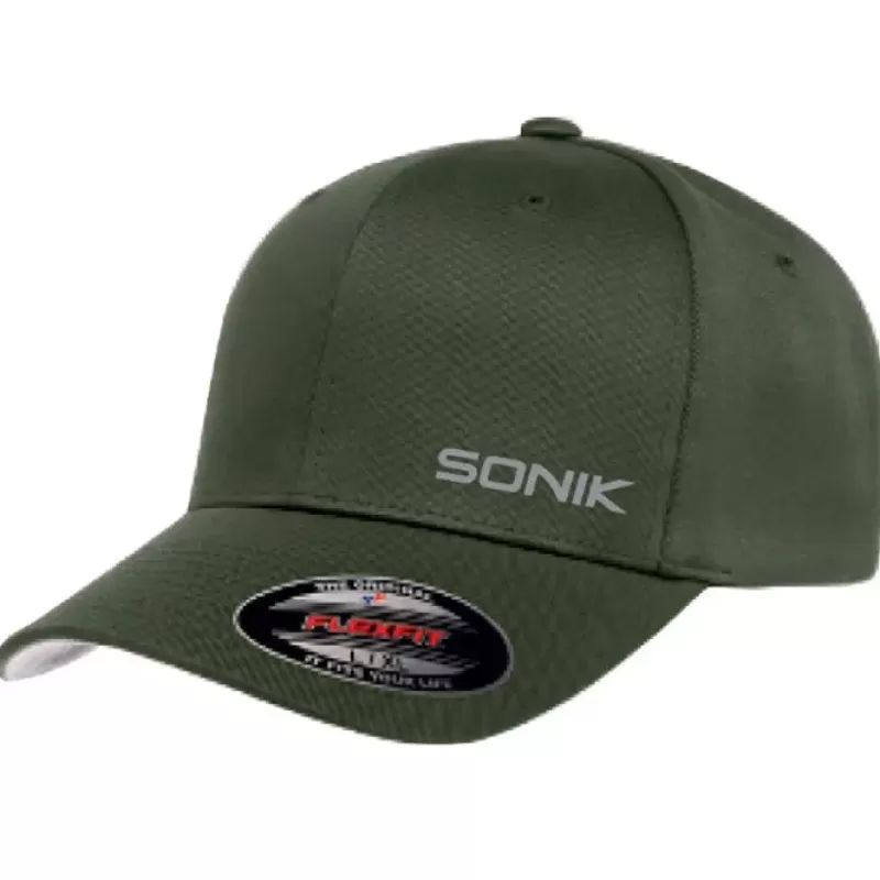 Sonik Flexfit Olive Fishing Cap<Carp Clothing