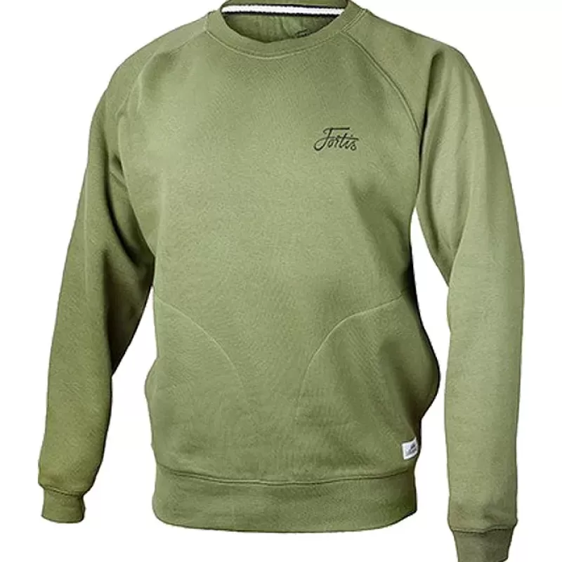 Fortis Eyewear Fortis Crew Fishing Jumper Olive<Carp Clothing