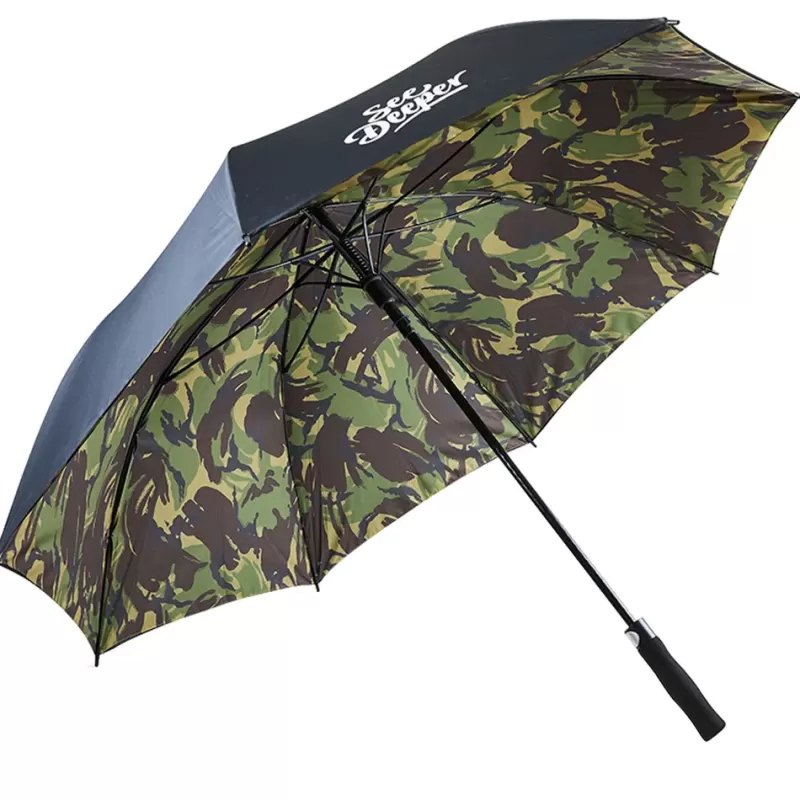 Fortis Eyewear Fortis Recce Umbrella Black Two Layer<Carp Umbrellas