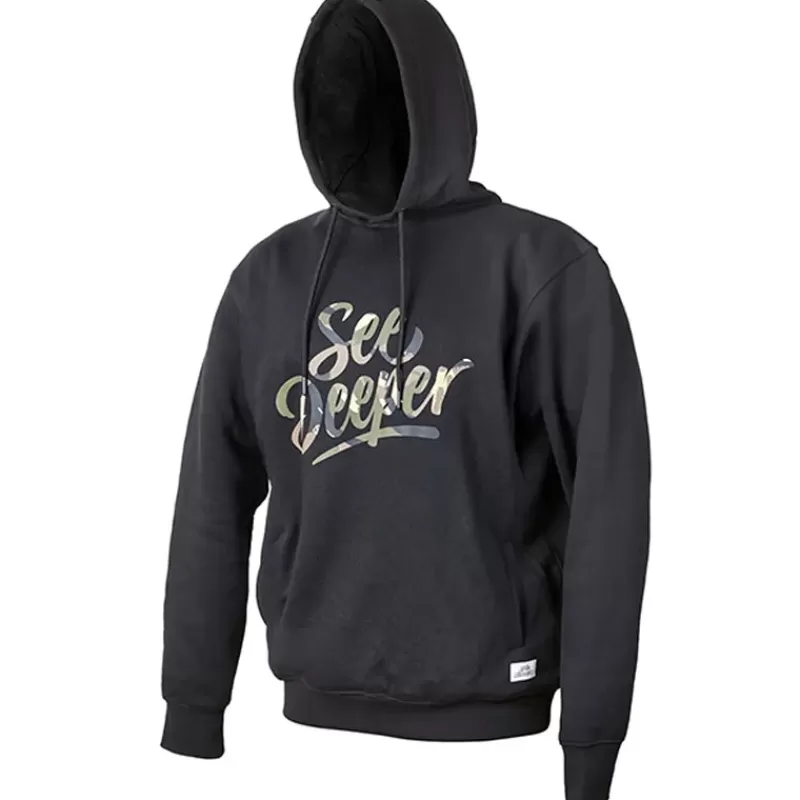 Fortis Eyewear Fortis See Deeper Black Fishing Hoodie<Carp Clothing
