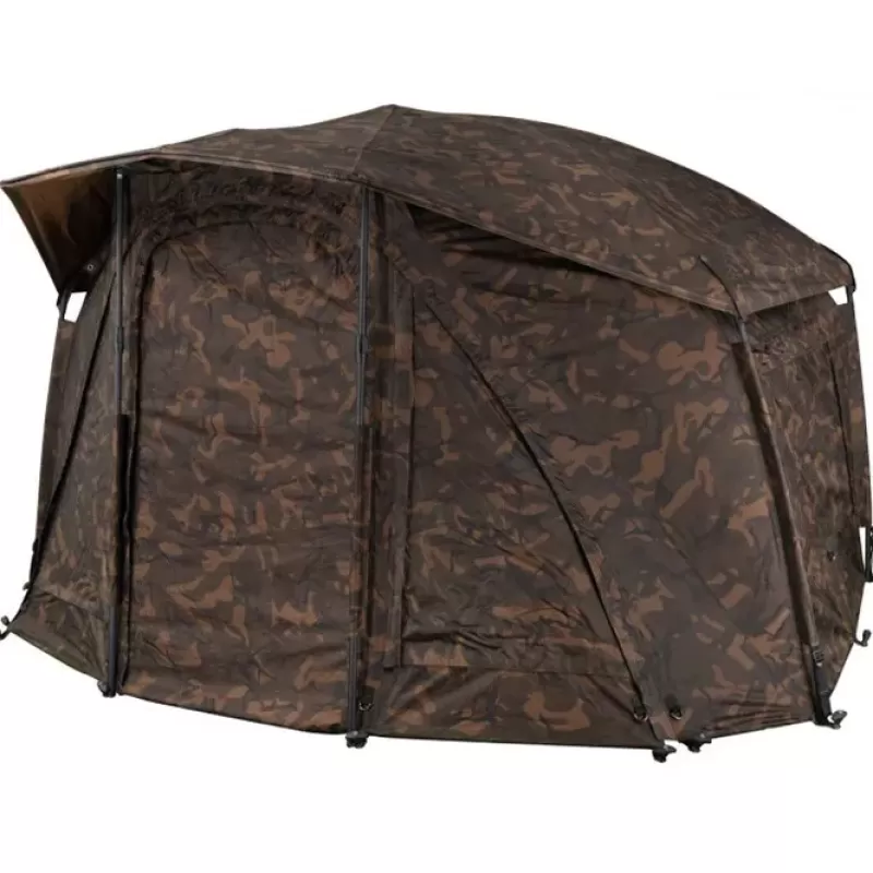 Fox Frontier X Camo Fishing Bivvy + Camo Vapour Peak Limited Edition<Carp Bivvies & Shelters