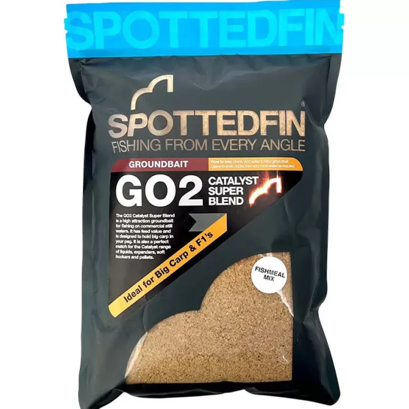 Spotted Fin GO2 Catalyst Super Fishing Blend<Coarse & Match Bait & Additives