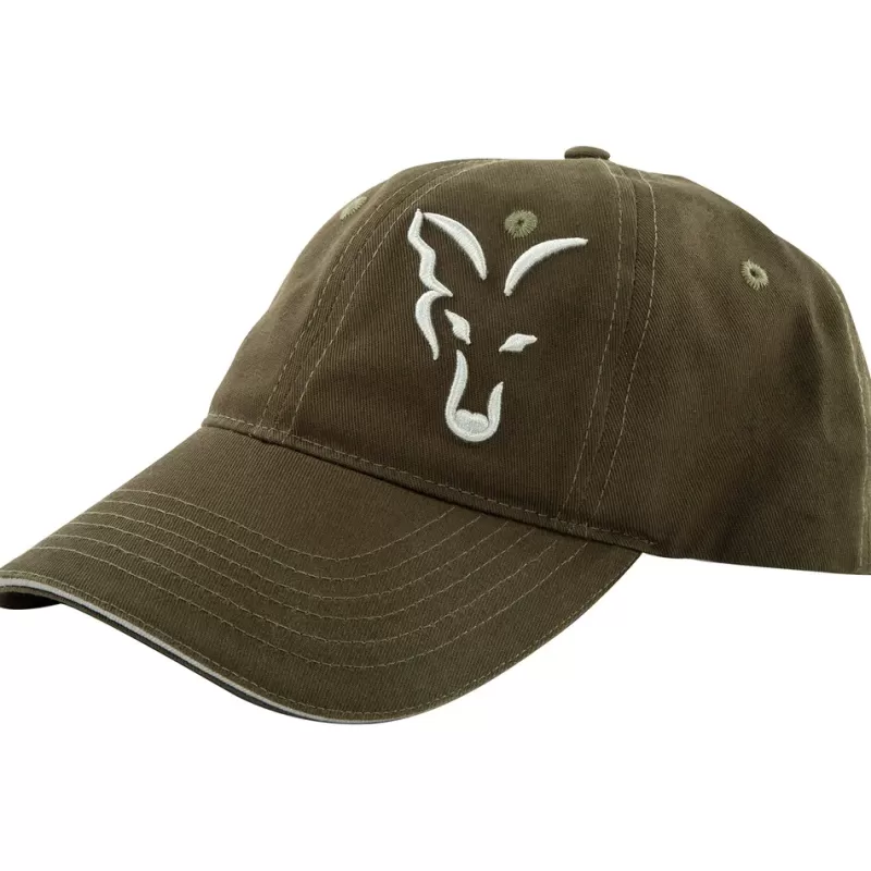 Fox Green & Silver Fishing Baseball Cap<Carp Clothing