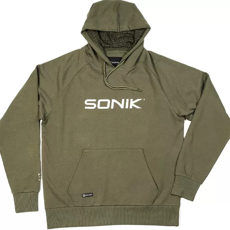 Sonik Green Fishing Hoodie<Carp Clothing