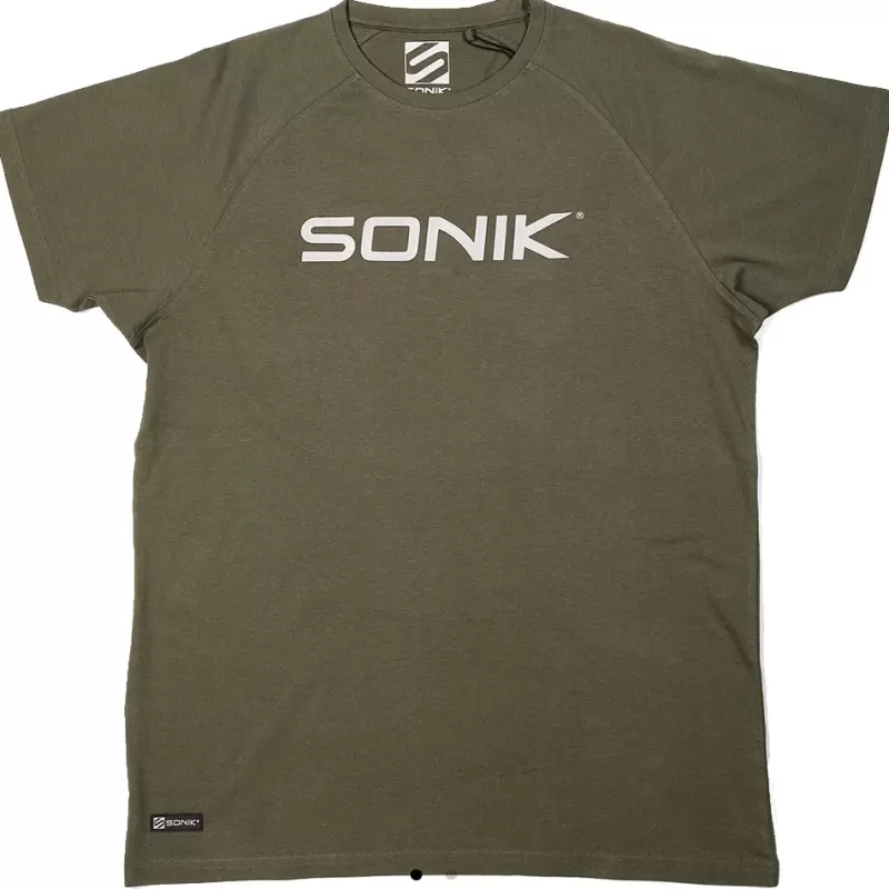 Sonik Green Raglan Tee Fishing T-Shirt<Carp Clothing