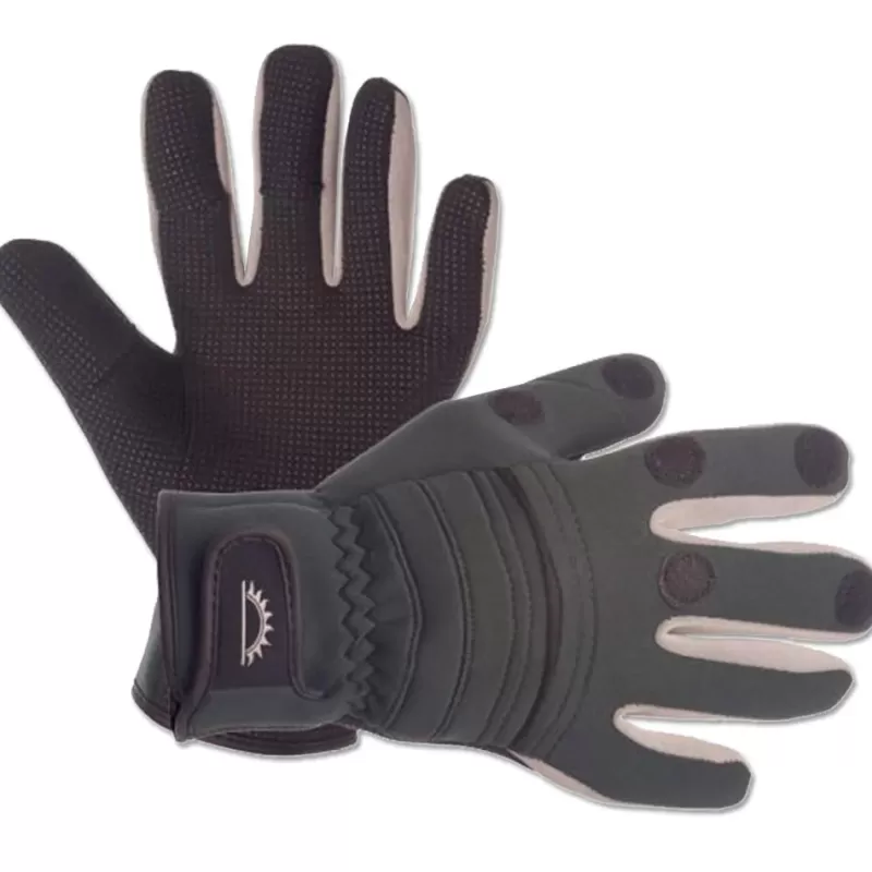 Sundridge Hydra Full Finger Green Neo Fishing Gloves<Carp Clothing