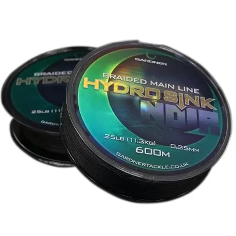 Gardner Hydro Sink Noir Fishing Braided Mainline<Carp Line