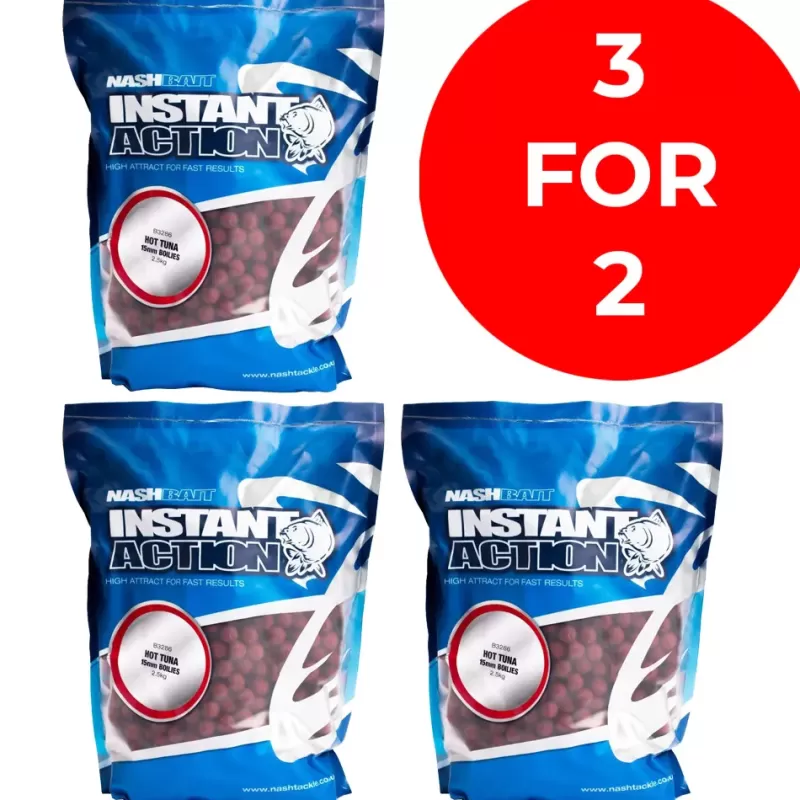 Nash Instant Action Boilies 3 for 2 Offer 2.5kg<Carp Bait & Additives
