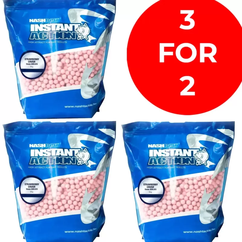 Nash Instant Action Boilies 3 for 2 Offer 5kg<Carp Bait & Additives