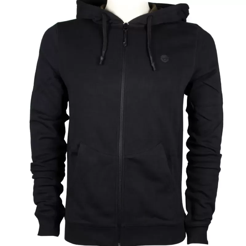 Korda Kore Black Zip Fishing Hoodie<Carp Clothing