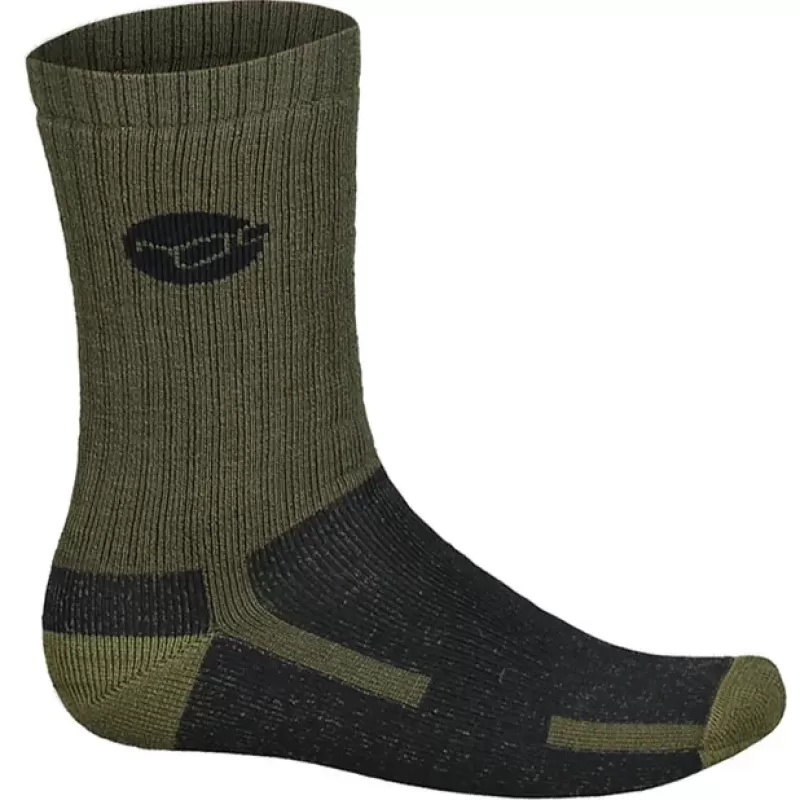 Korda Kore Merino Wool Fishing Socks Olive<Carp Clothing