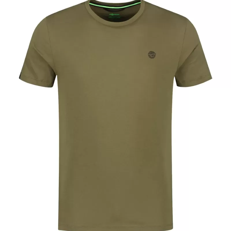 Korda Kore Round Neck Tee Fishing T-Shirt Olive<Carp Clothing