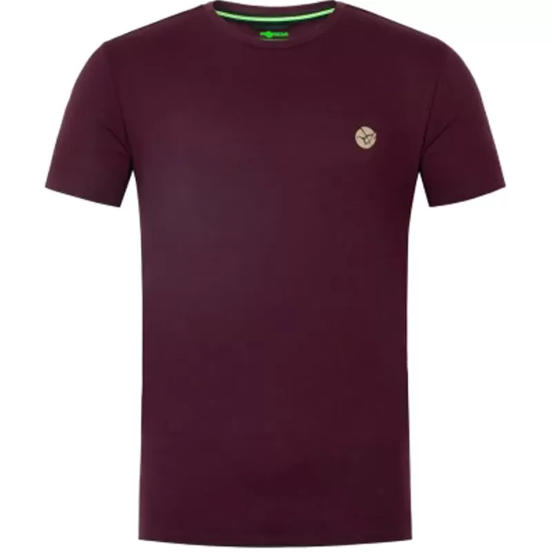 Korda LE Split Burgundy Fishing T-Shirt<Carp Clothing