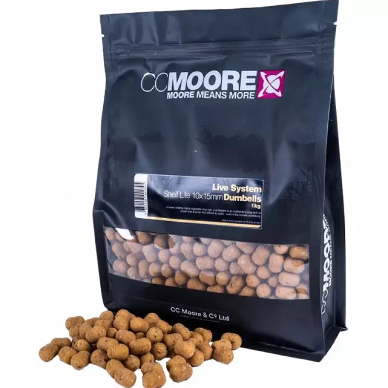 CC Moore Live System Shelf Life Dumbell Fishing Boilies<Carp Bait & Additives