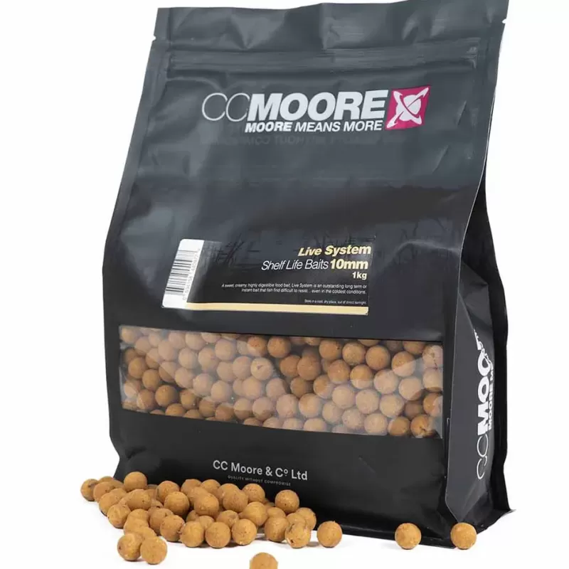 CC Moore Live System Shelf Life Fishing Boilies<Carp Bait & Additives