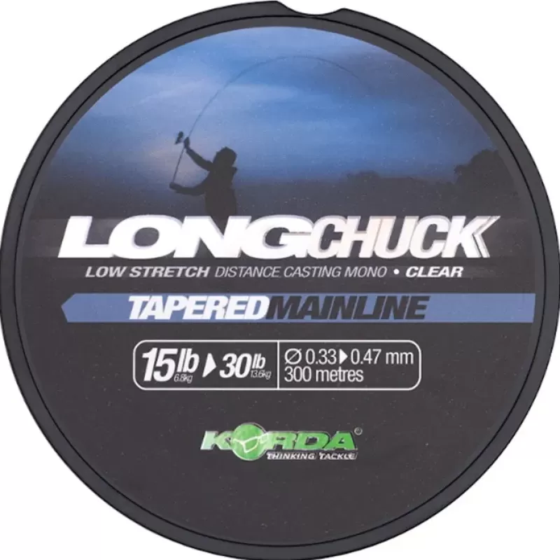 Korda Long Chuck Clear Tapered Mainline<Carp Line