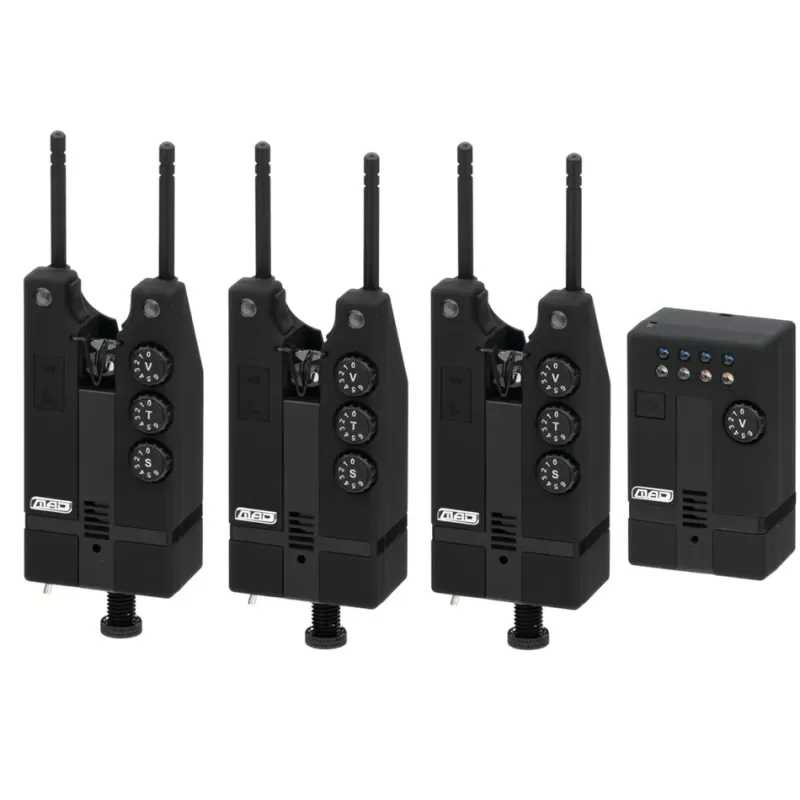 DAM MAD Hi-T Bite Alarm Set 3+1 All Blue<Carp Bite Alarms
