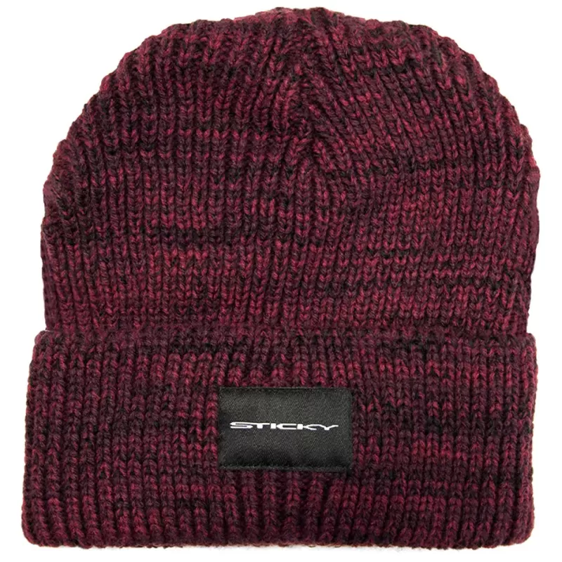 Sticky Baits Maroon Fleck Beanie Fishing Hat<Carp Clothing