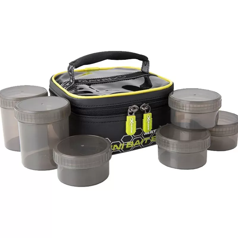 Matrix Mini Bait Bag + 6 Pots<Coarse & Match Bait Making Equipment