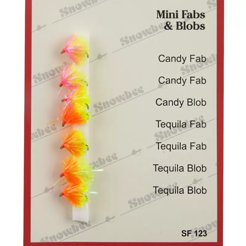 Snowbee Mini FAB's & Blobs Fly Selection<Fly Flies