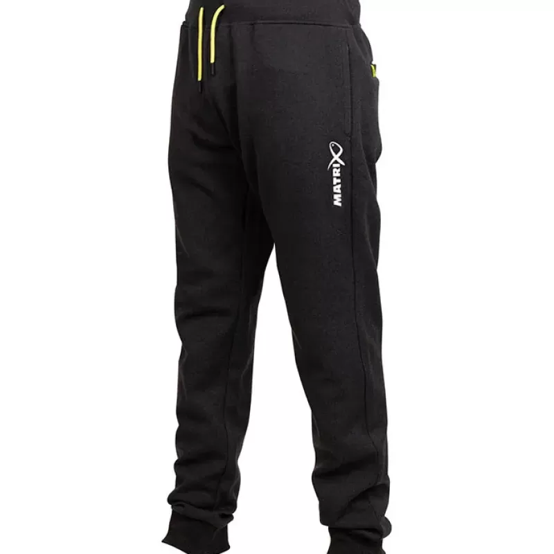 Matrix Minimal Black Marl Fishing Joggers<Coarse & Match Clothing