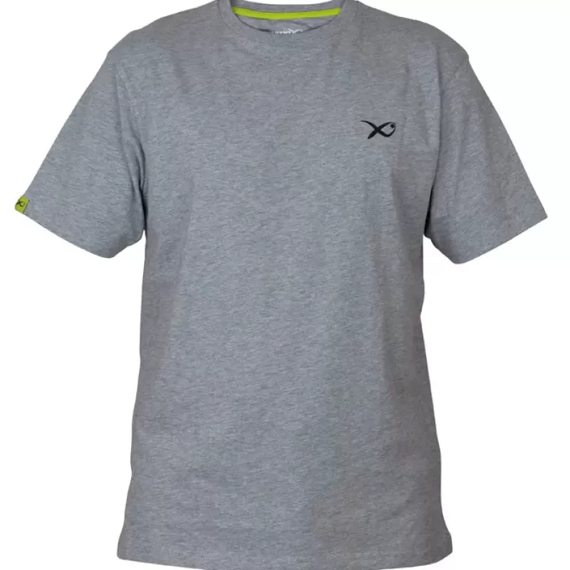 Matrix Minimal Grey Marl Fishing T-Shirt<Coarse & Match Clothing