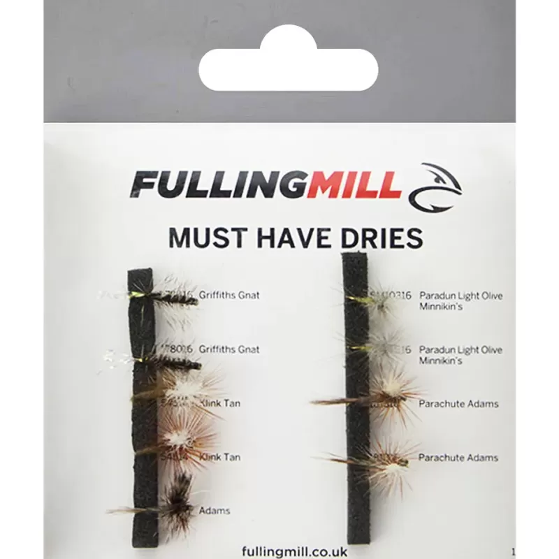 Fulling Mill Must Have Dries 9 Flies<Fly Fly Essentials